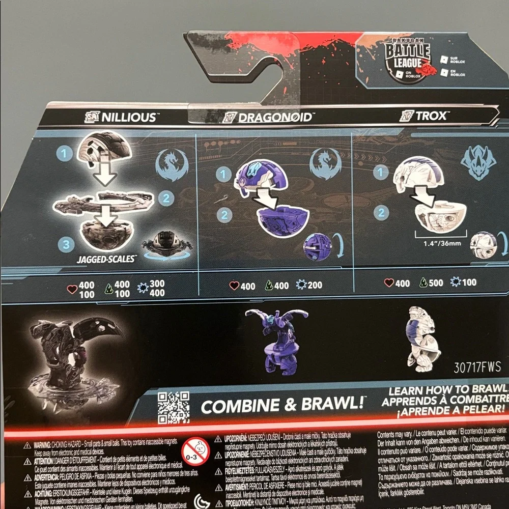 Bakugan Starter Pack: Special Attack Nillious Titanium Dragonoid Titanium Trox